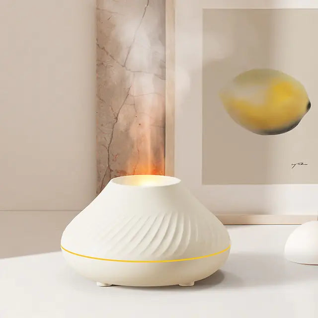 AromaGlow Diffuser with Flame-Effect for Relaxation & Better Sleep