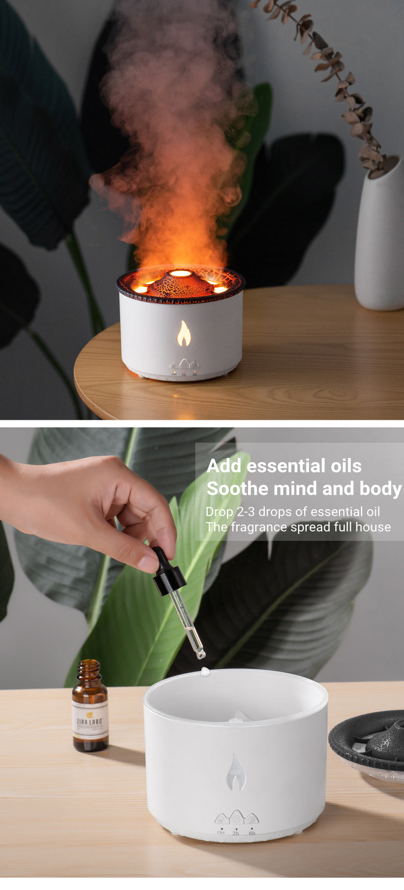 Essential Oil Volcano Humidifier